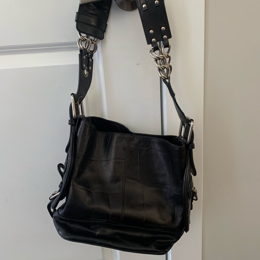 Black leather Chloe shoulder bag